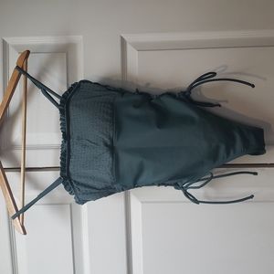 Xhilaration Smocked Lace-up One Piece NWOT